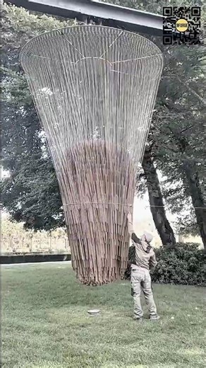 Giant Kinetic Sound Sculpture Activated by Motion #9forge