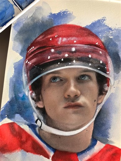 Heated Rivalry Watercolor Practice in Mexico