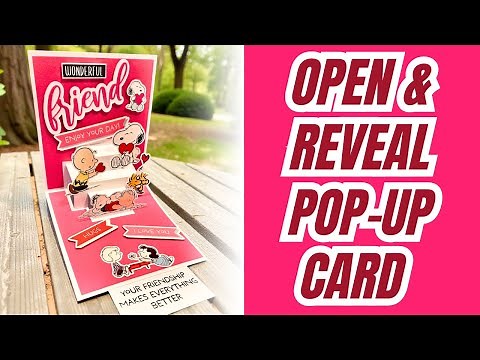 NO DIES NEEDED!!! Open & Reveal Pop-Up card!