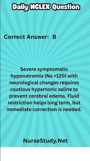 Fluids and Electrolytes NCLEX Questions and Answers - Full Practice Test