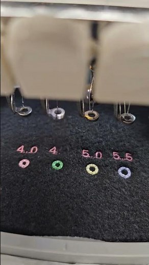 Gauge Testing #machineembroidery #embroidery #brother #software #custom #smallbusiness #teaching