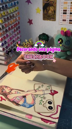 🌺💗Volví #drawing #sketchbook #decorando