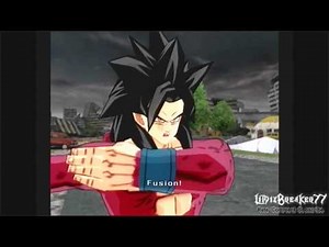 DBZ Budokai Tenkaichi 2- SSJ4 Gogeta Fusion
