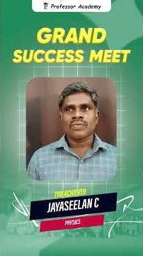 TRB Physics-ல் ஜெயிக்க வேண்டுமா? ஜெயசீலன் பின்பற்றிய அந்த 'Multiple Test' ரகசியம் இதோ!