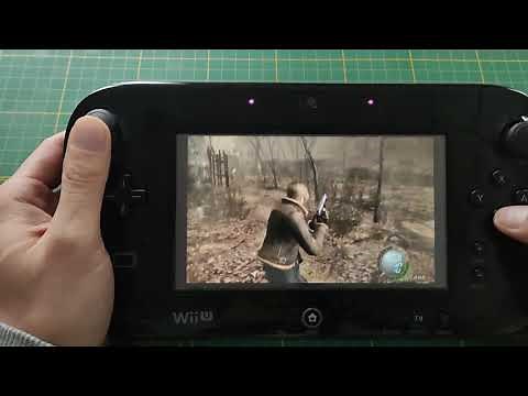 Resident Evil 4 Wii edition using WiiU Gamepad