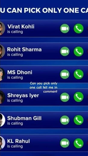 can you pick only once call