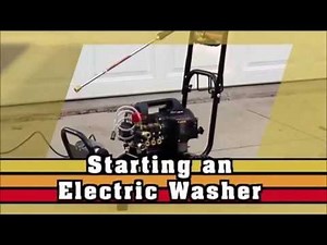MiT-M How to start an elec pressure washer