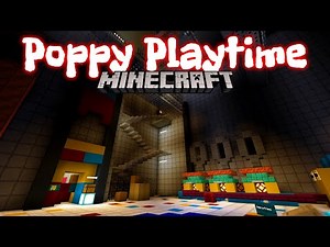 Poppy Playtime and Huggy Wuggy in Minecraft