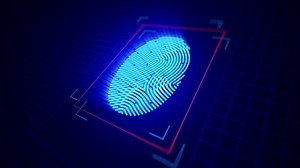 clip-16088785-animation-scanning-analysis-biometric-data-fingerprint ...