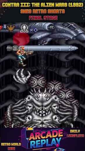 🎮 Contra III: The Alien Wars (1992) – SNES Retro Shorts | Final Stage 💥👾#retrogaming #snes