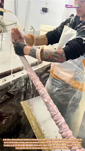Pork Intestine Cleaning Process