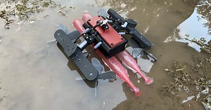 Lizard-inspired amphibious robot runs across the water