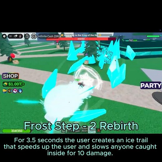 Elemental Powers Tycoon 2 Rebirth Frost Step Showcase Roblox
