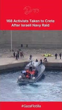 CRISIS AT SEA: 168 Activists Taken to Crete After Israeli Navy Raid | DWS News | AH1C