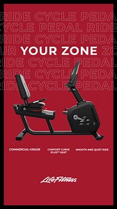 Bring home the Club Series Recumbent Lifecycle for comfort that keeps you moving. | Life Fitness
