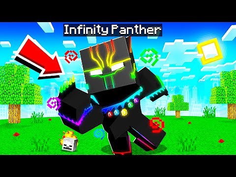 PLAYING as INFINITY PANTHER in MINECRAFT!