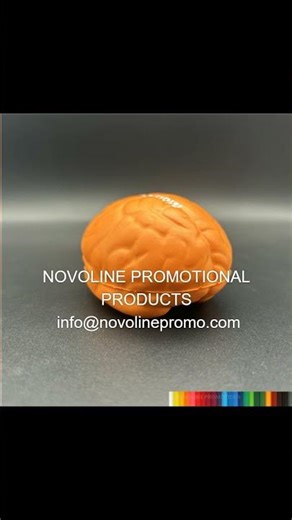 Custom Brain Stress Ball with Logo for Brand Visibility #novolinepromotionalproducts