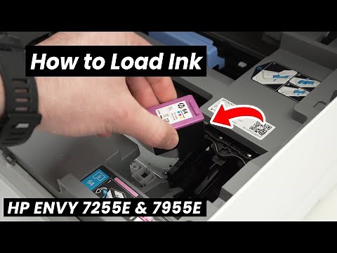 How to Install The Ink Cartridges in the HP ENVY Inspire 7255e & 7955e