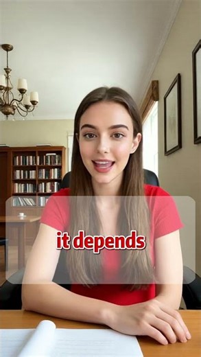 it depends比yes or no更高级#英语学习 #eng #learnchinese #实用英语#英语 #learn #english