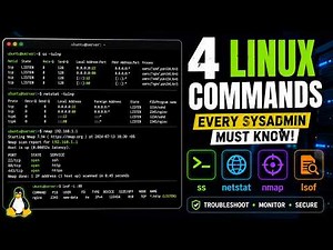 Linux ss, netstat, nmap & lsof Explained | 4 Commands Every Sysadmin Must Kno