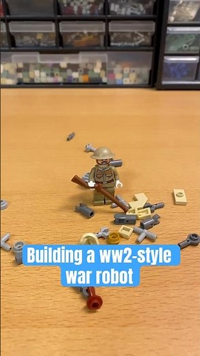 Building a WW2-style war robot #legoww2 #legomoc #ww2