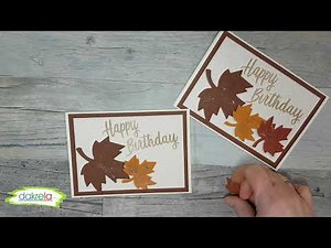 2 Geburtstagskarten herbstlich basteln mit Stanzern | Kartenbasteln (DIY Tutorial / Anleitung)