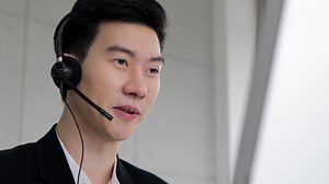 Download Call Center Operator Helping Customer Online for free