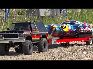 Speed Boat LAUNCH & RIP - Traxxas TRX4 & "Rock n Roll" Spartan | RC ADVENTURES