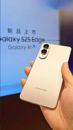 Samsung Galaxy S25 Edge In-Hand 😳🔥 First Look Review | #techshorts #galaxy