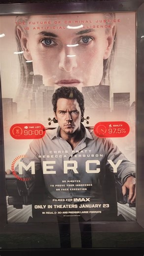 Mercy 2026 on IMAX at CMX Theatres #ChrisPratt #RebeccaFerguson