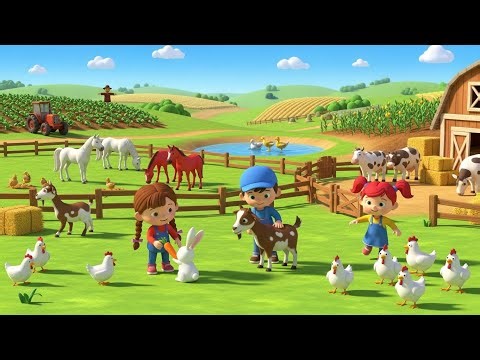 3D animation cartoon|| kids for cartoon||3kids hen horse cow 3D animation cartoon new episode