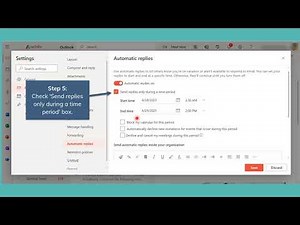 How to Set an Automatic Vacation Response in Outlook