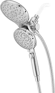 Pfister HydroFuse Shower Head and Handheld Combo, Hose Included, Magnetic Docking, 6-Function, 2.5 GPM, Polished Chrome Finish, 020HFM01CC