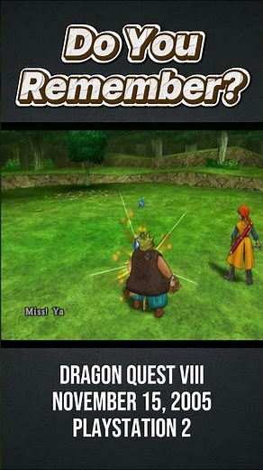 Remember This Game? Dragon Quest VIII (PS2, 2005) #retrogaming