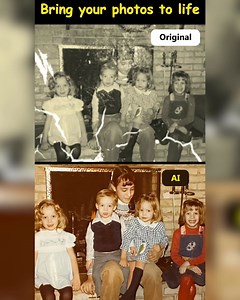 ❓ Want to bring old photos back to life? 類 ✅ Revive vintage pictures with AI - let faces shine again! | Photica・Live Photo AI Animator | Facebook