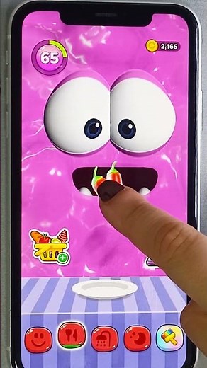 A day with my slime monster #funny #gameplay #lol #slimegame #virtualpet #funnygameplay