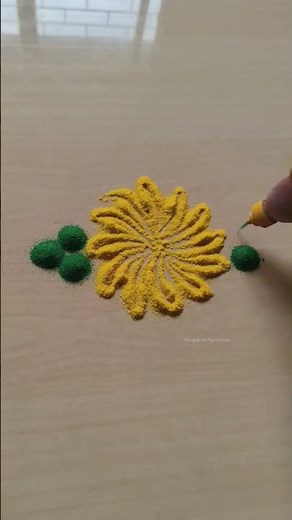 small daily rangoli design ❤️ #shorts #rangoli #indianart #rangolidesigns