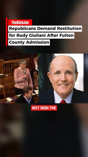 Kind Joe on Instagram: "Republicans are calling for full restitution for Rudy Giuliani following Fulton County’s admission that 315,000 votes were improperly counted during Georgia’s 2020 election. Giuliani was previously charged with 13 felony counts and hit with a $148 million judgment for contesting the election results. “We don’t dispute they were not signed. It’s a major violation of the rules,” officials stated, reigniting debate over accountability, election procedures, and whether legal
