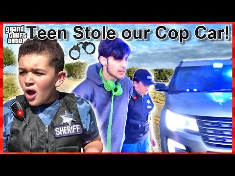 Teenager STOLE our COP CAR! GTA of a Patrol Vehicle