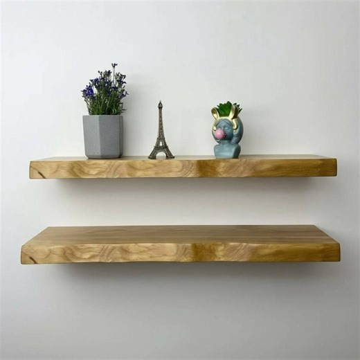 Rustic Live Edge Pine Shelf – Solid Wood Wall Mounted Display for Entryway & Kitchen, Natural Edge Minimalist Farmhouse Decor - Etsy