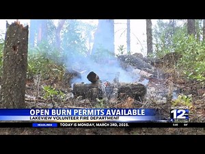 Open burn permits available in Lakeview