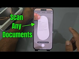 iPhone 16/16 Plus/16 Pro/Max: How to scan documents