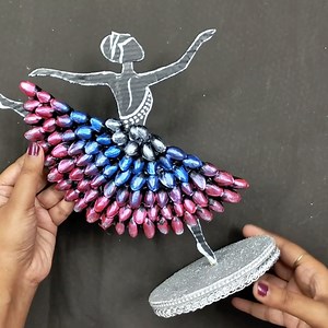 Cute Dancing using using Pasta shells #girl #reuse #fun | Deep's CRAFT