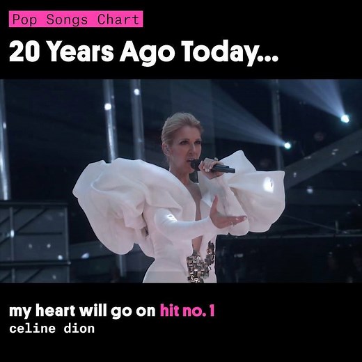 "My Heart Will Go On" hit no. 1 twenty years ago. Yes, twenty. | Billboard