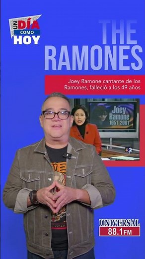 #OnThisDay Joey Ramone of the Ramones passed away | Universal 881 Universal 88.1