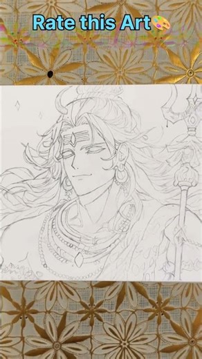 Anime Style Drawing of Lord Shiva 🔱🔥 | Har Har Shambhu Vibes 🎶✨.