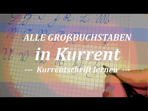 Großbuchstaben in Kurrentschrift