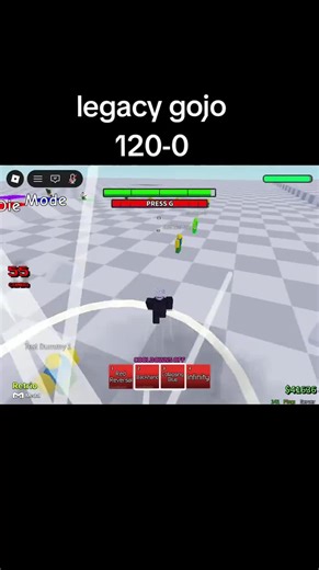 #animebattlearena #fyp #aba #gojoaba gojo 120-0 aba gojo combo aba gojo aba