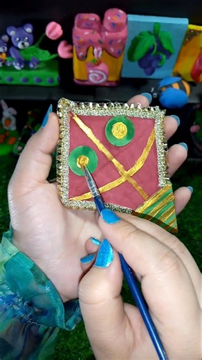 how to make a cute mini cardboard kite DIY✨#viralvideo #shorts #cardboardcraft