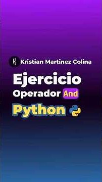 Ejemplo de and en Python, aprende a usar and, operadores and #python and y condicionales en Python